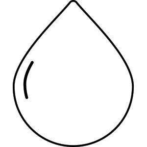 Free Black And White Water Droplet Icon With No Attribution Required