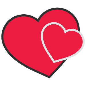 Free Vector Icon Of Two Hearts With No Attribution Required